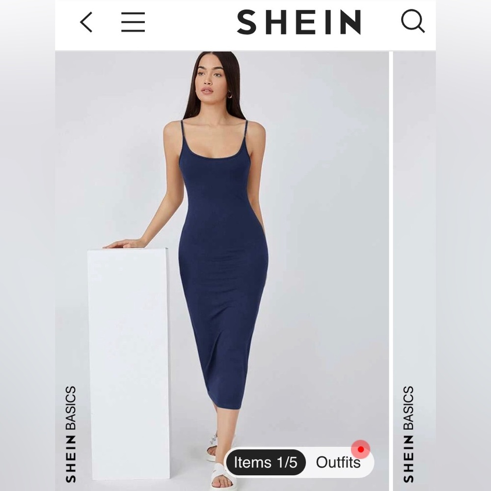 Shein bodycon maxi dress